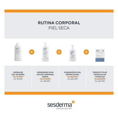 RUTINA SESDERMA CORPORAL PIEL SECA- 20%OFF