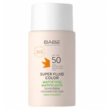 BABE SOLAR FACIAL SUPERFLUID MATIFICANTE SPF50 X50ML - CON COLOR