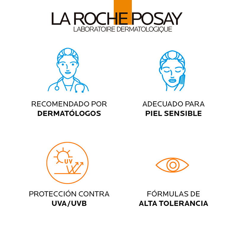 La Roche Posay - Anthelios Toque Seco UVMune Oil Control Fluido SPF50+ sin Color 50ml x50ml