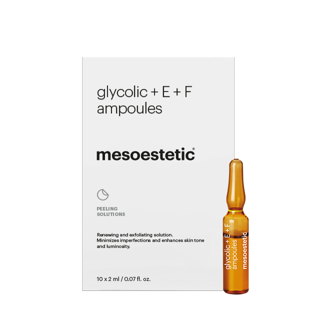 mesoestetic ampolla glycolic + E+ F 10x2ml