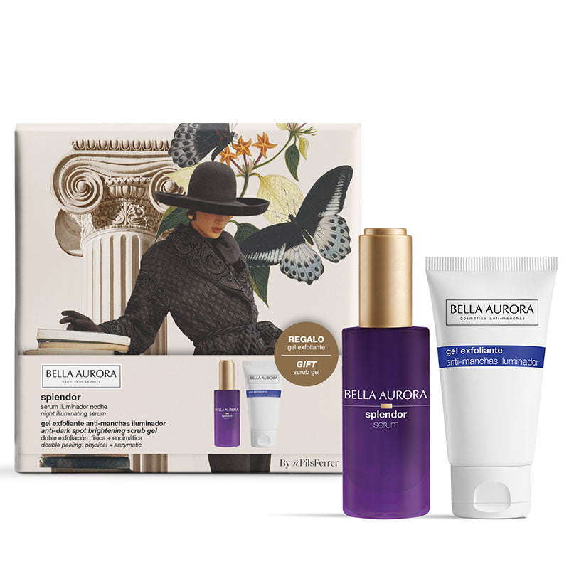 PACK Splendor Serum Noche 30 ml + Gel Exfoliante 75 ml - Bella Aurora