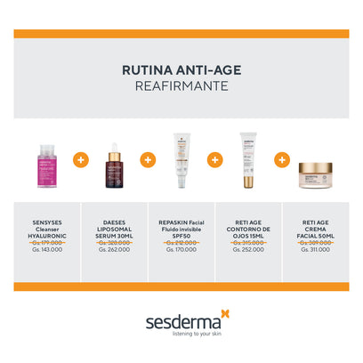 RUTINA SESDERMA ANTI-AGE REAFIRMANTE- 20%OFF