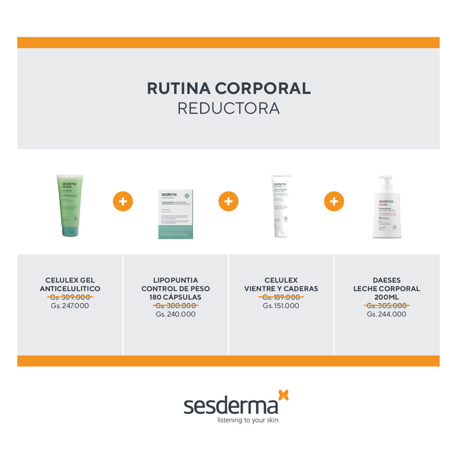 RUTINA SESDERMA CORPORAL REDUCTORA- 20%OFF