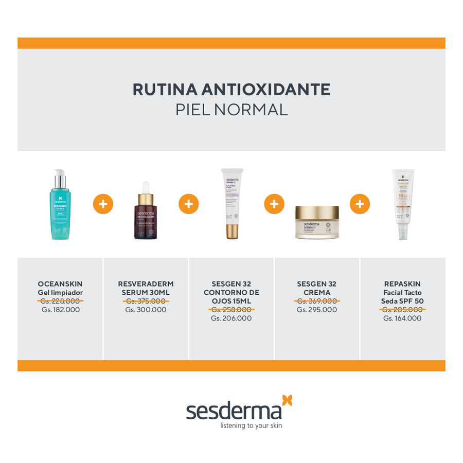 RUTINA SESDERMA ANTIOXIDANTE PIEL NORMAL- 20%OFF