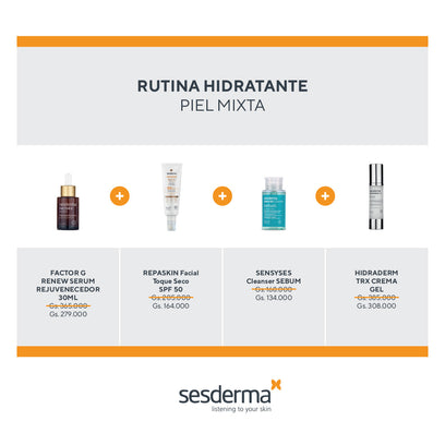 RUTINA SESDERMA HIDRATANTE PIEL MIXTA- 20%OFF