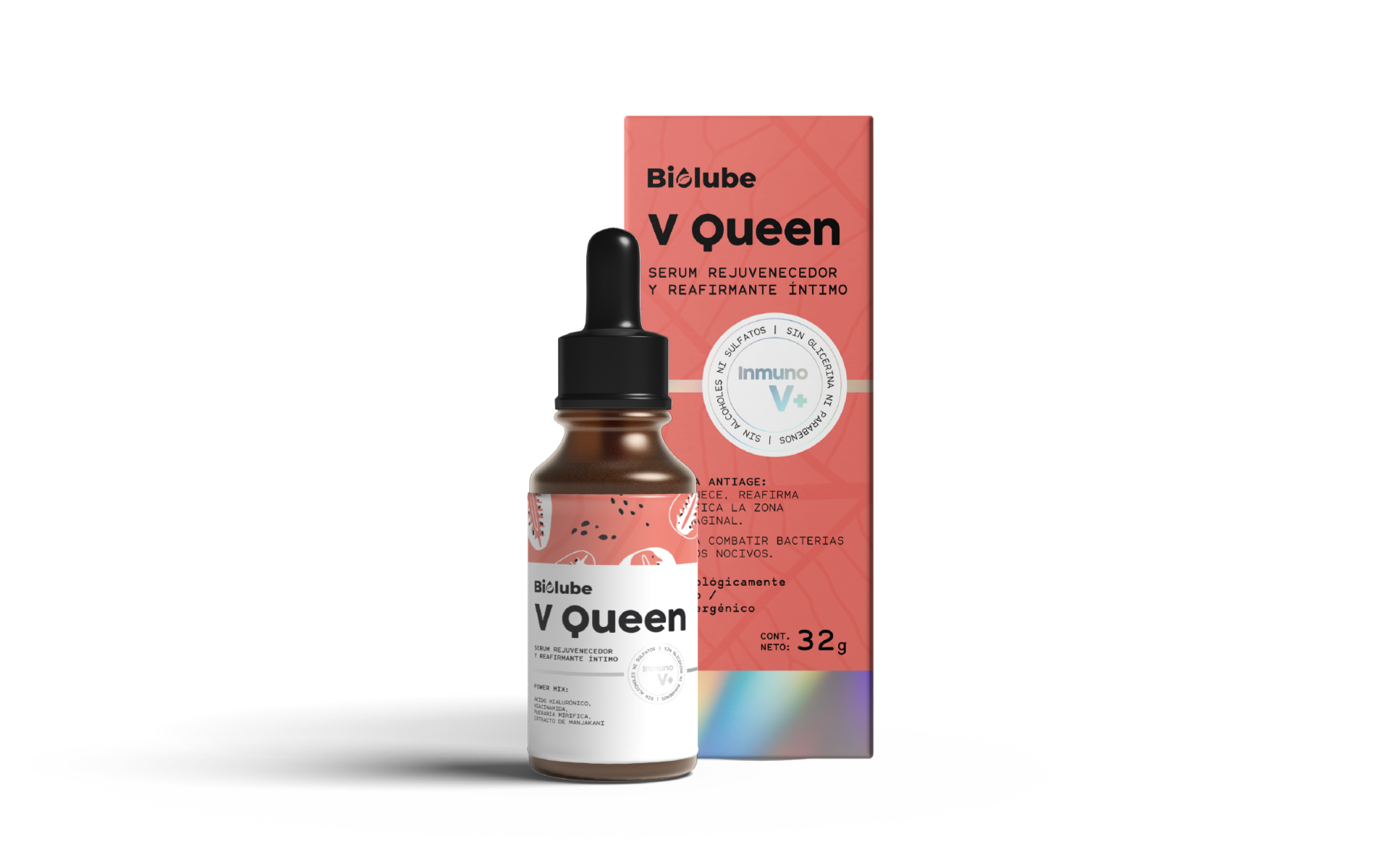 BIOLUBE V Queen Serum Hidratante y Reafirmante vaginal 32g