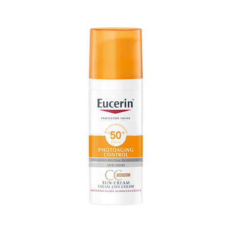 EUCERIN Sun Facial Antiedad CC Cream FPS 50+ 50 ml